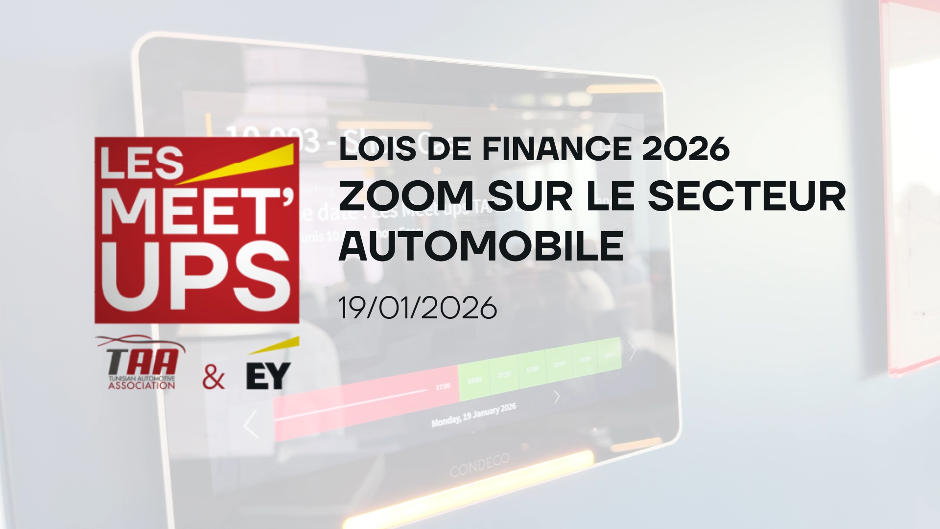 Loi de Finances 2026 : la TAA et EY décryptent les impacts fiscaux sur le secteur automobile tunisien