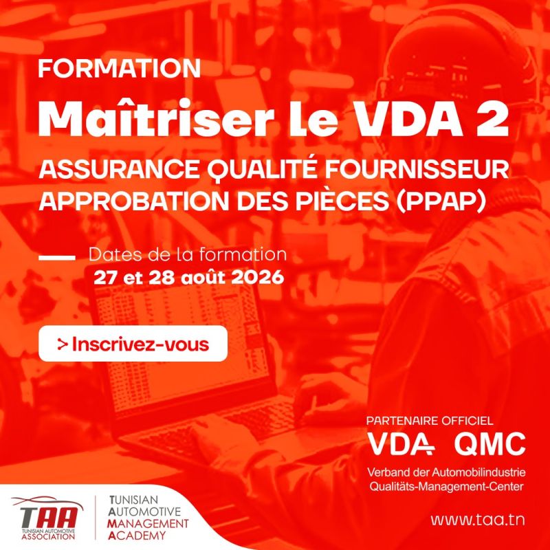 Formation : Maîtriser le VDA 2 – Assurance qualité fournisseur / Approbation des pièces (PPAP) 
