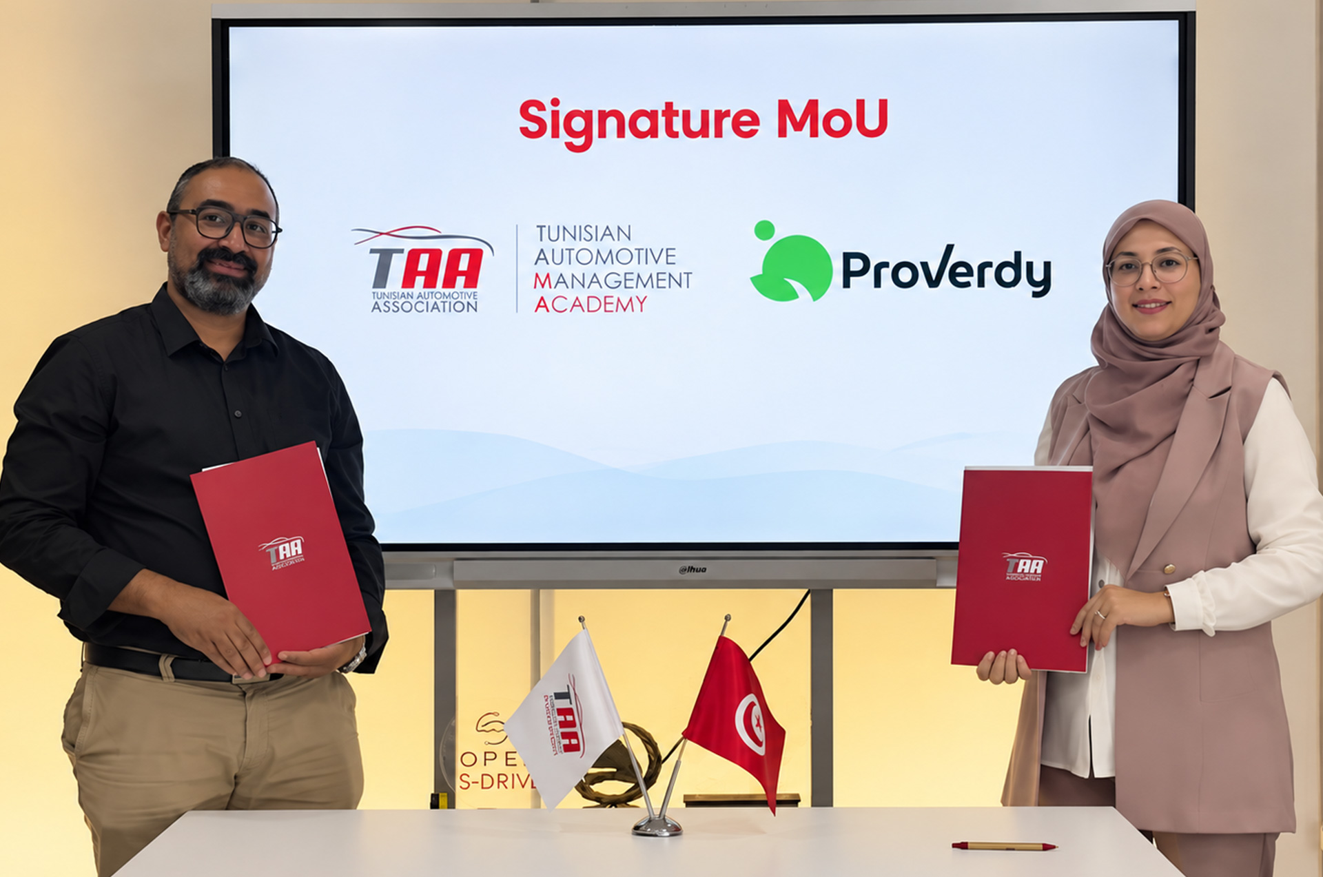 TAMA et ProVerdy signent un MoU pour accélérer la transition durable de l’industrie automobile tunisienne