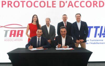 Signature d’un Protocole d’Accord entre la Fédération Tunisienne de Textile et Habillement (FTTH) et la Tunisian Automotive Association (TAA)